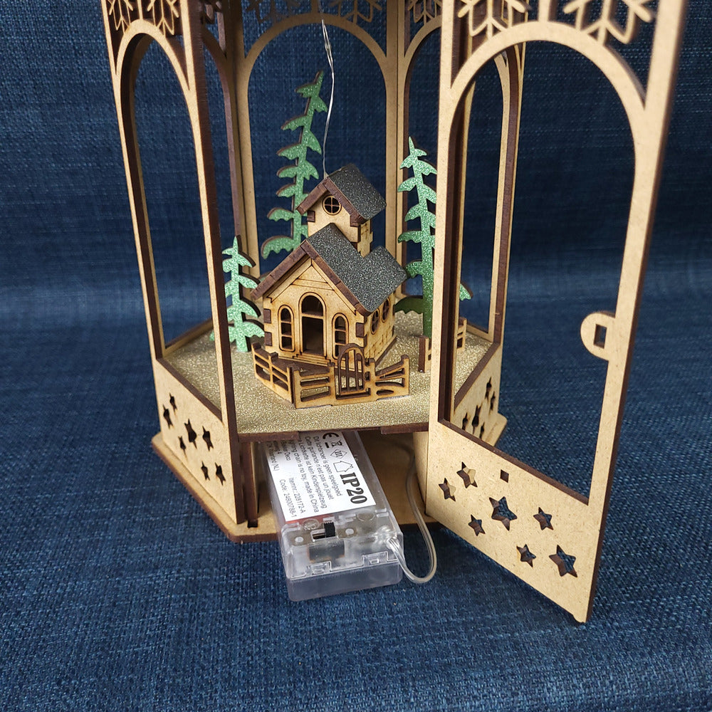 Lanterne de Noël lumineuse