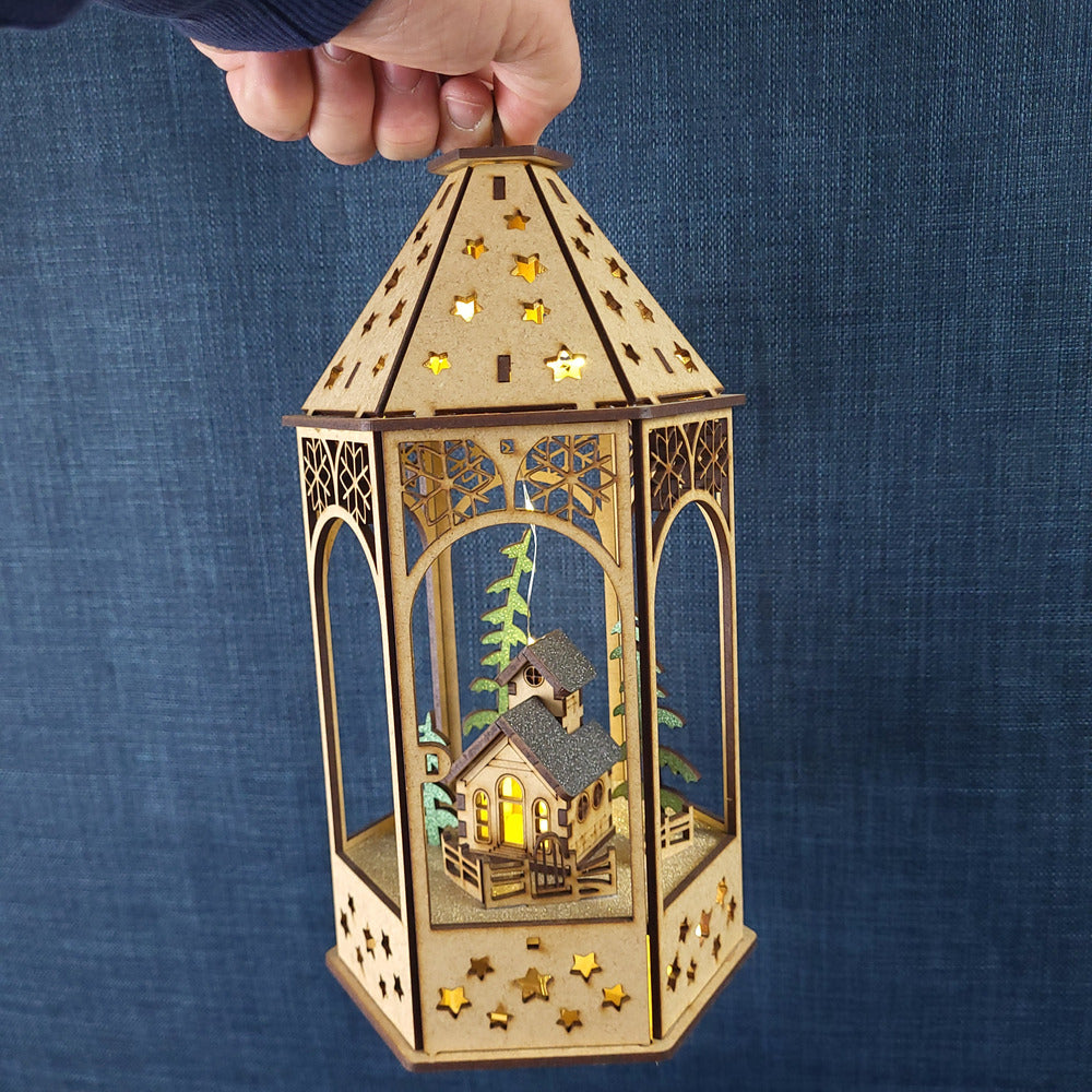 Lanterne de Noël lumineuse