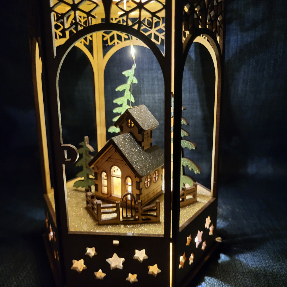 Lanterne de Noël lumineuse