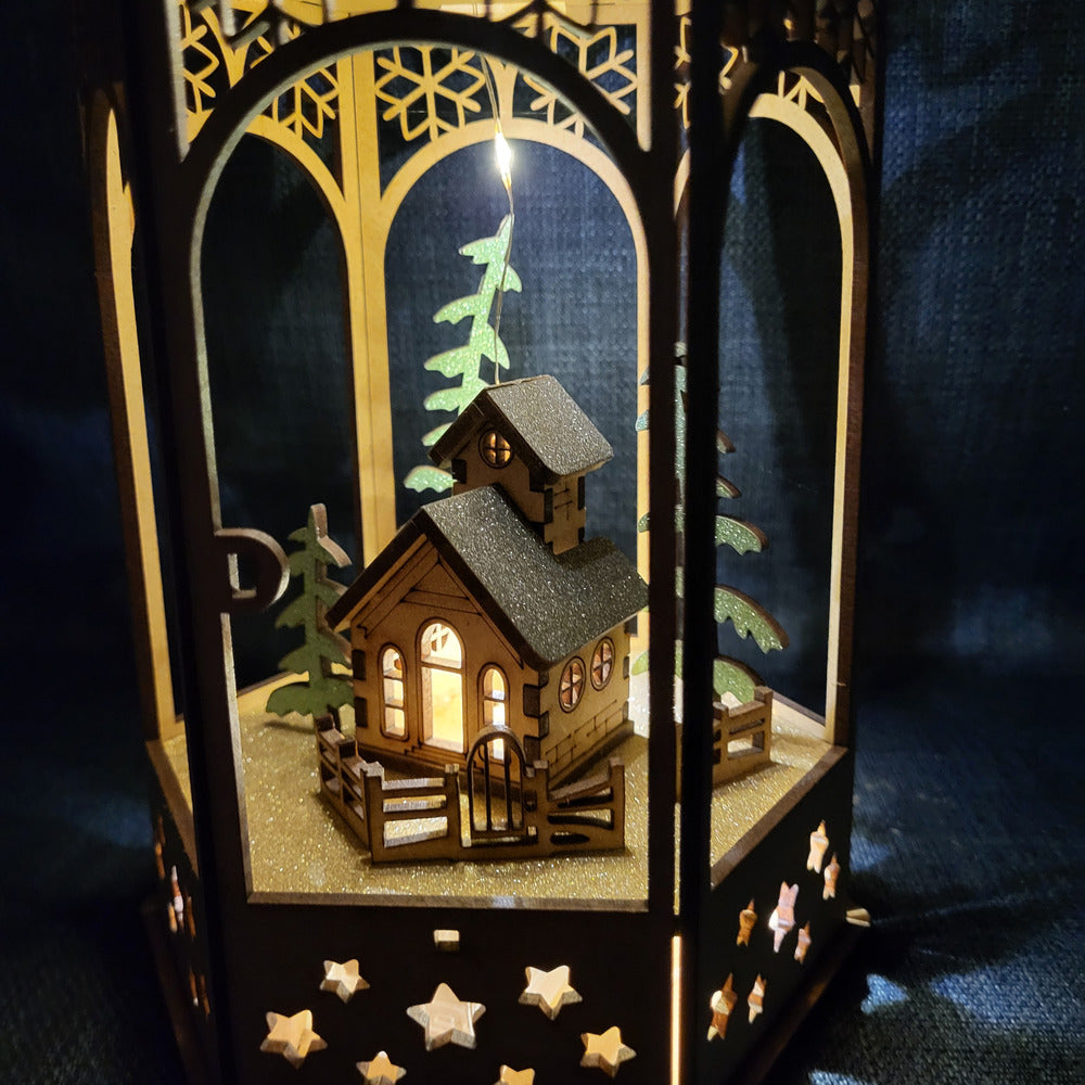 Lanterne de Noël lumineuse