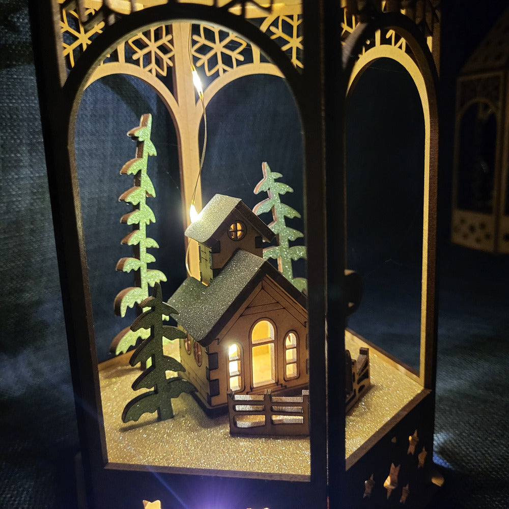 Lanterne de Noël lumineuse