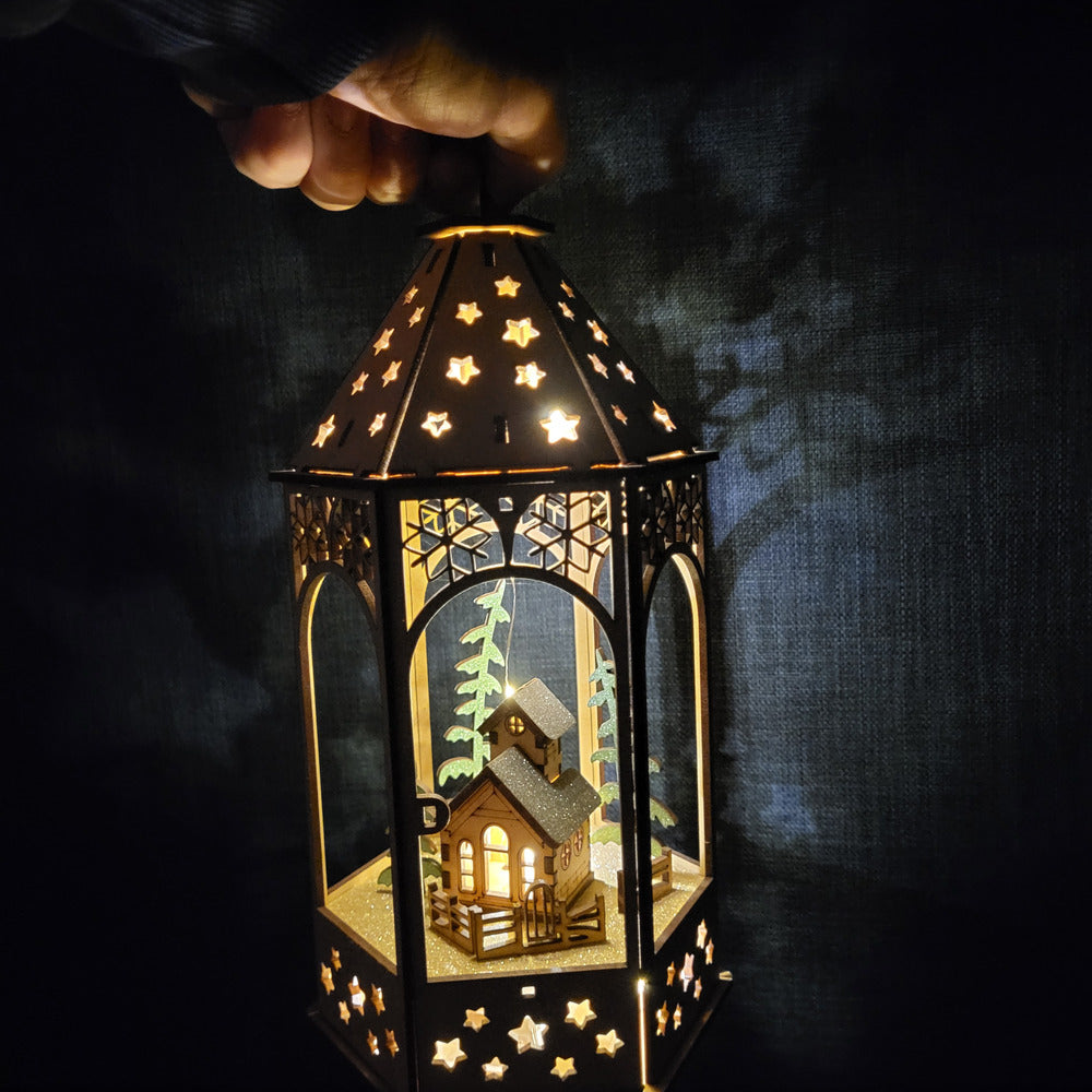 Lanterne de Noël lumineuse