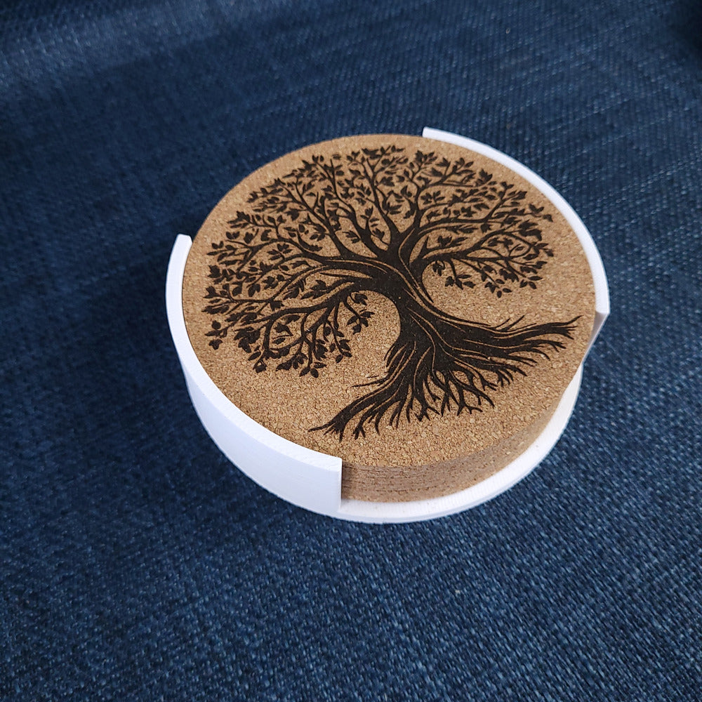 Lot de 6 sous-verres en liège – Arbre de Vie