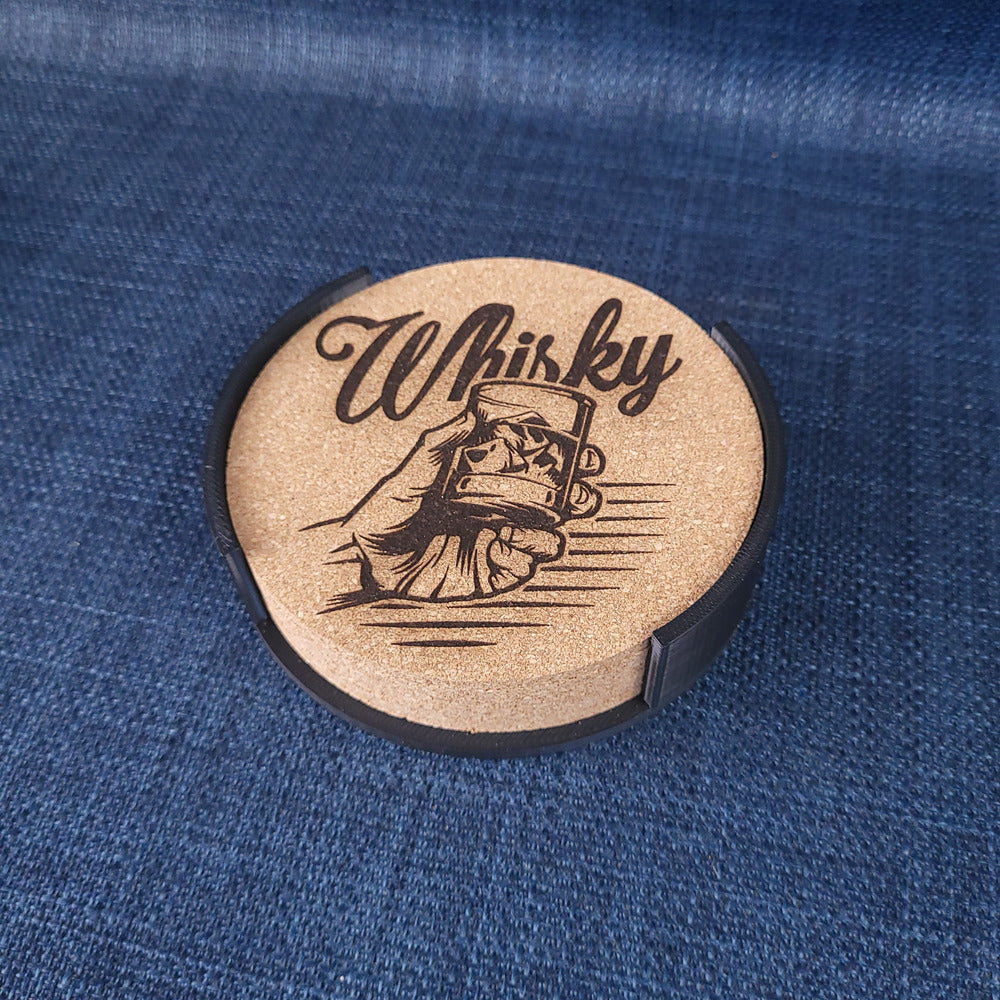 Lot de 6 sous-verres en liège – Whisky