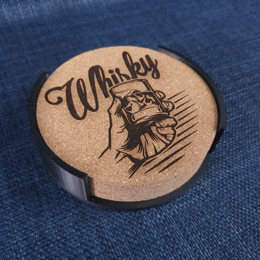 Lot de 6 sous-verres en liège – Whisky