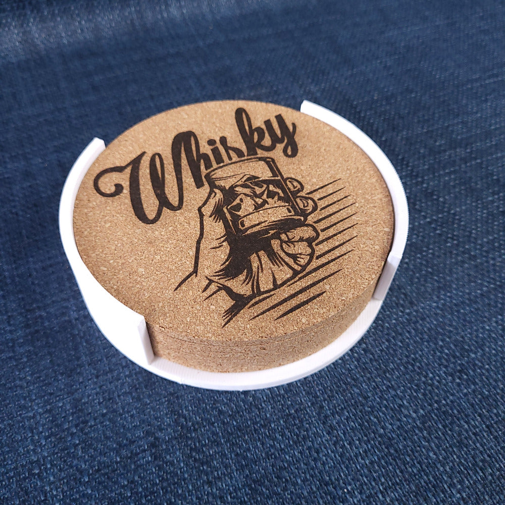 Lot de 6 sous-verres en liège – Whisky