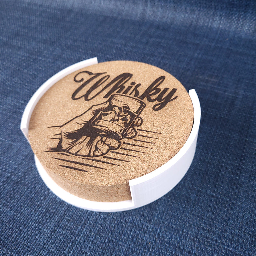 Lot de 6 sous-verres en liège – Whisky