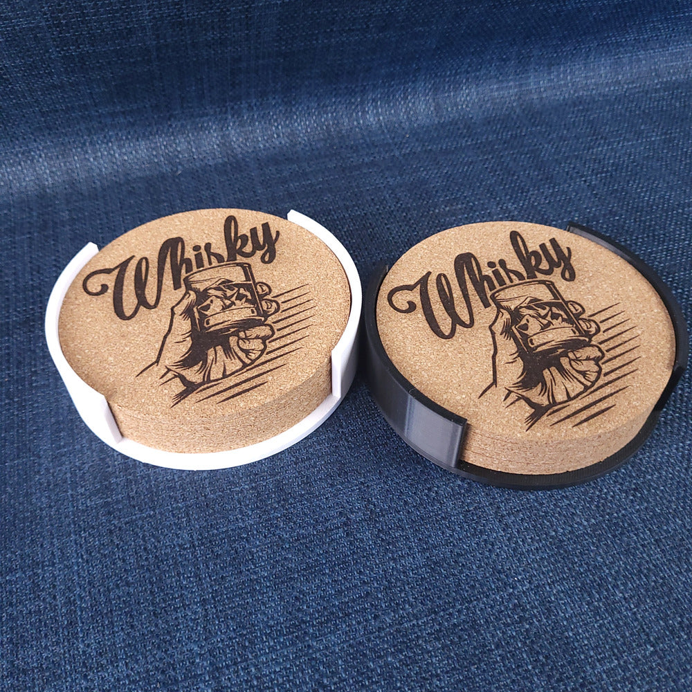 Lot de 6 sous-verres en liège – Whisky