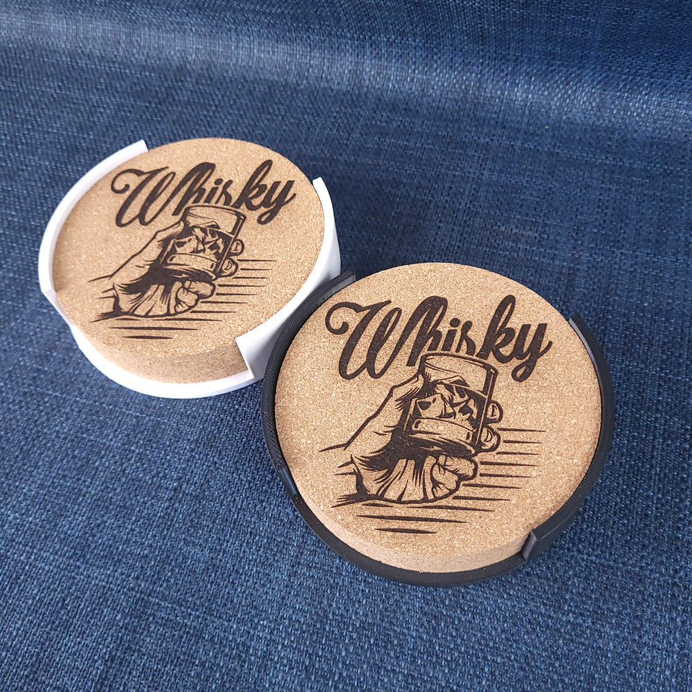 Lot de 6 sous-verres en liège – Whisky