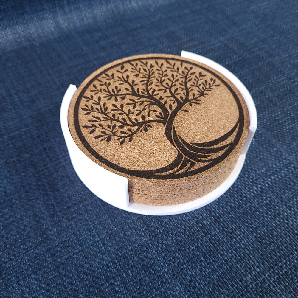 Lot de 6 sous-verres en liège – Arbre de Vie