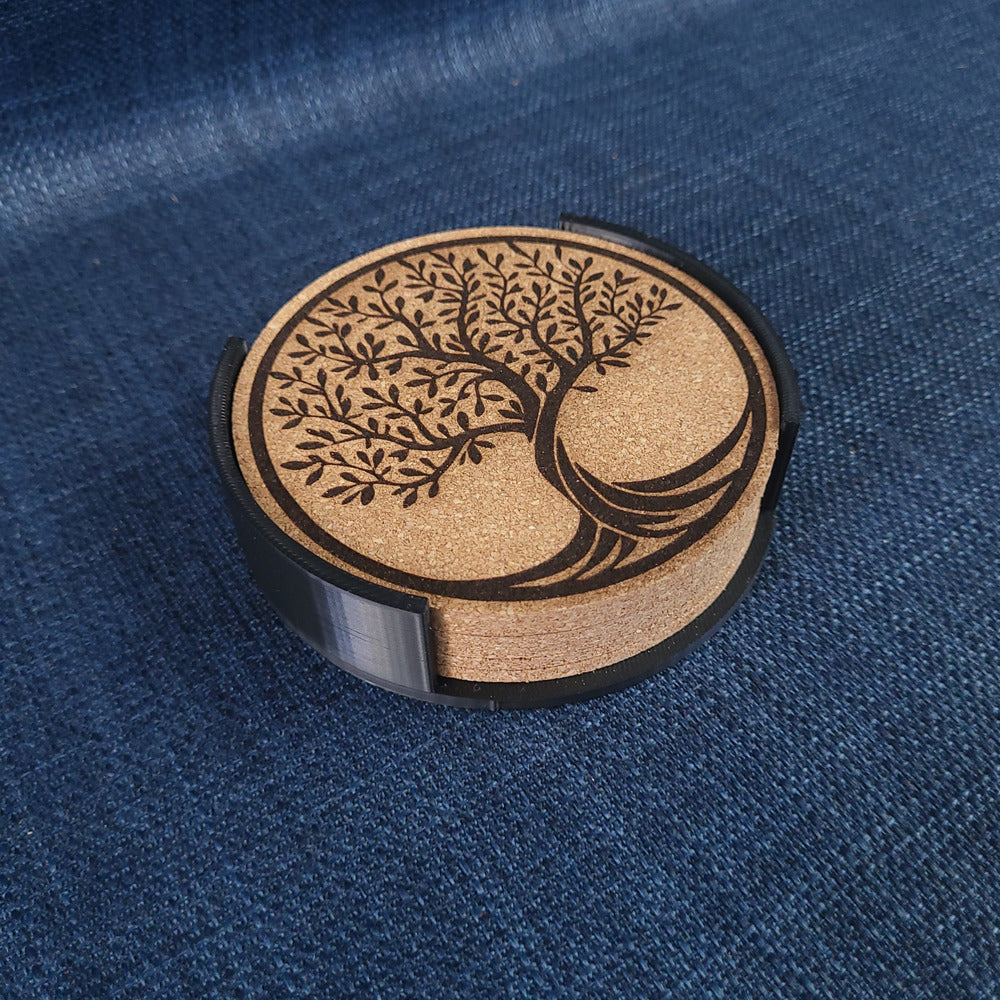 Lot de 6 sous-verres en liège – Arbre de Vie