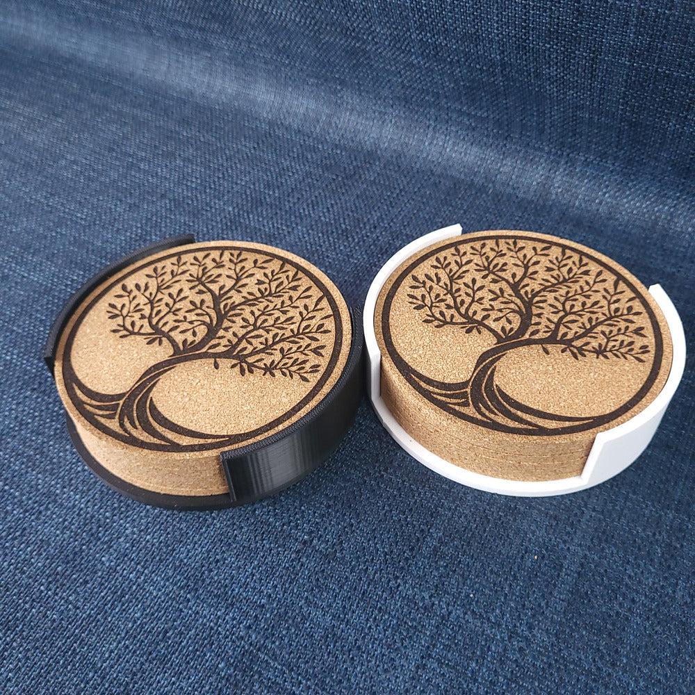 Lot de 6 sous-verres en liège – Arbre de Vie