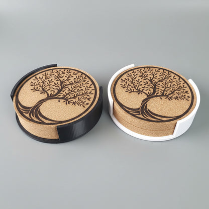 Lot de 6 sous-verres en liège – Arbre de Vie