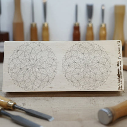 Planche d’exercice pour la pratique de la sculpture. Au choix...