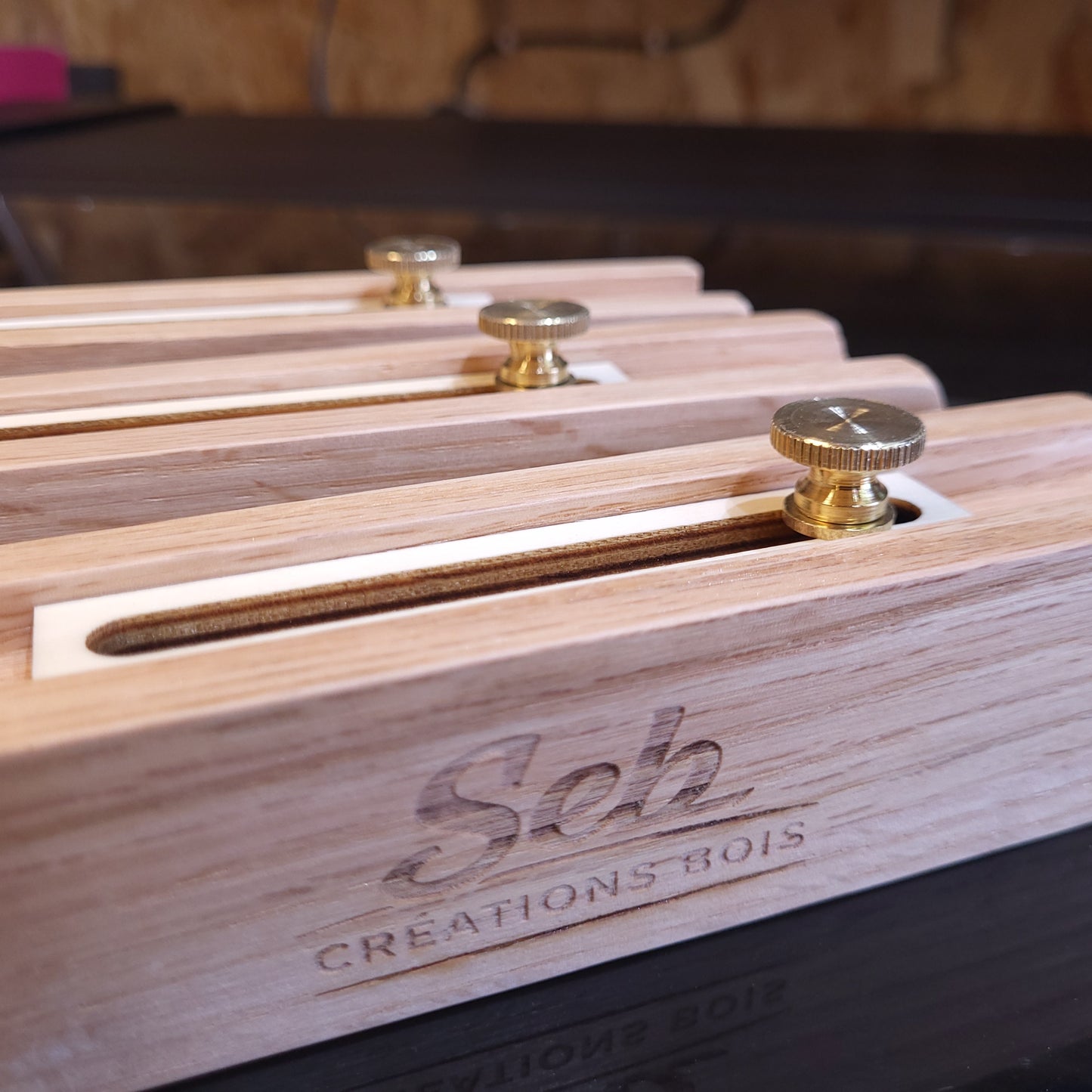 Lot de 3 gabarits Chêne rouge avec 6 angles + kit d'apprentissage en option