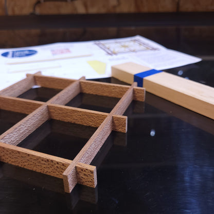 Lot de 3 gabarits Hêtre avec 6 angles + kit d'apprentissage en option