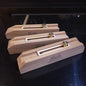 Lot de 3 gabarits Hêtre avec 6 angles + kit d'apprentissage en option