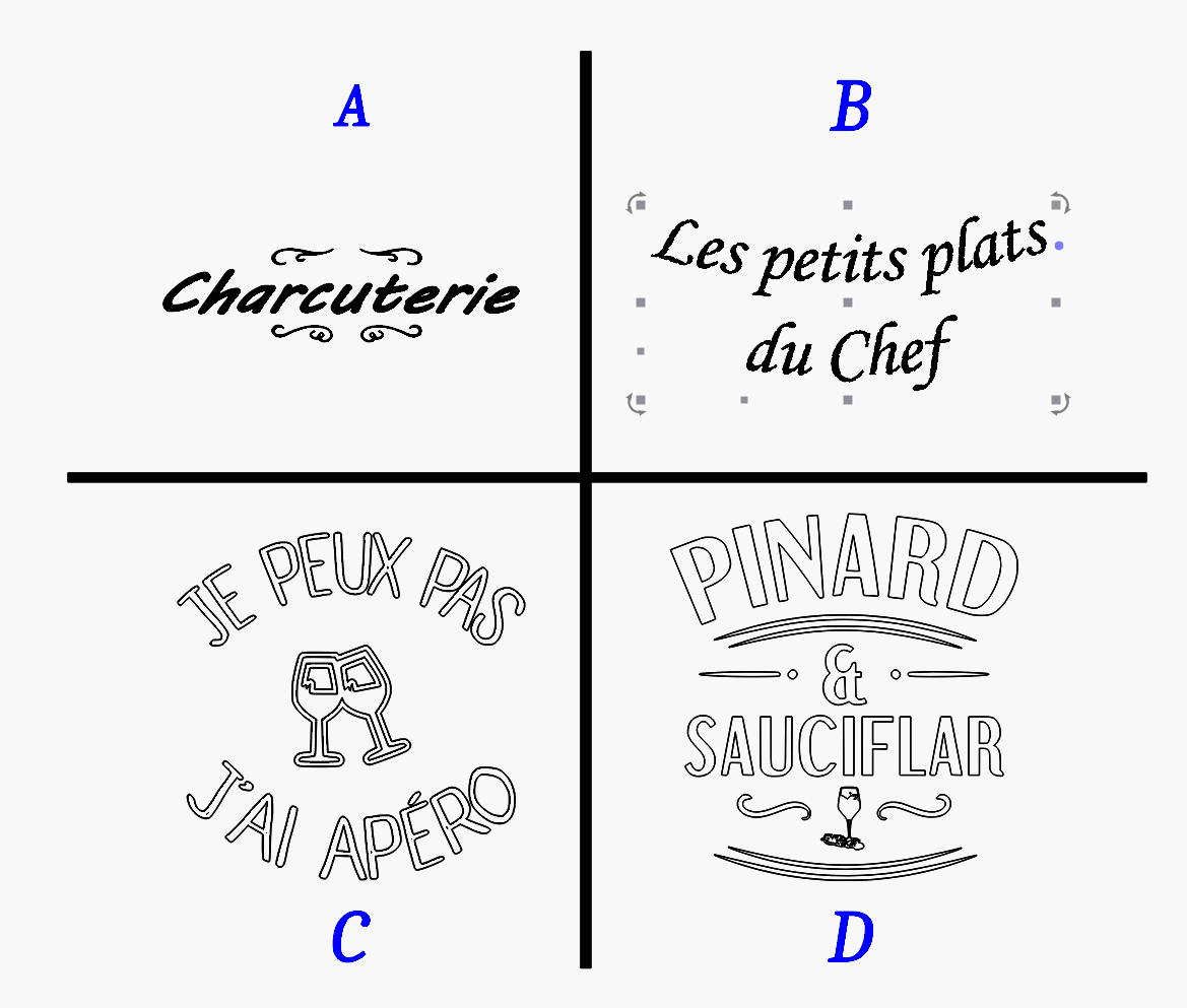 Plateau de présentation Frêne