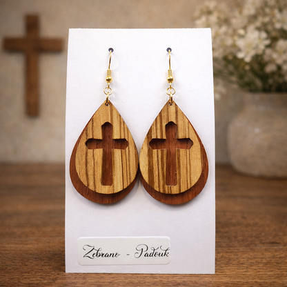 Boucles d’oreilles Croix