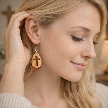 Boucles d’oreilles Croix