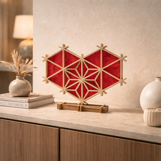 Cœur en kumiko KH2216