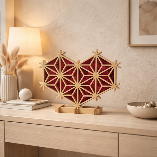 Cœur en kumiko KH2204