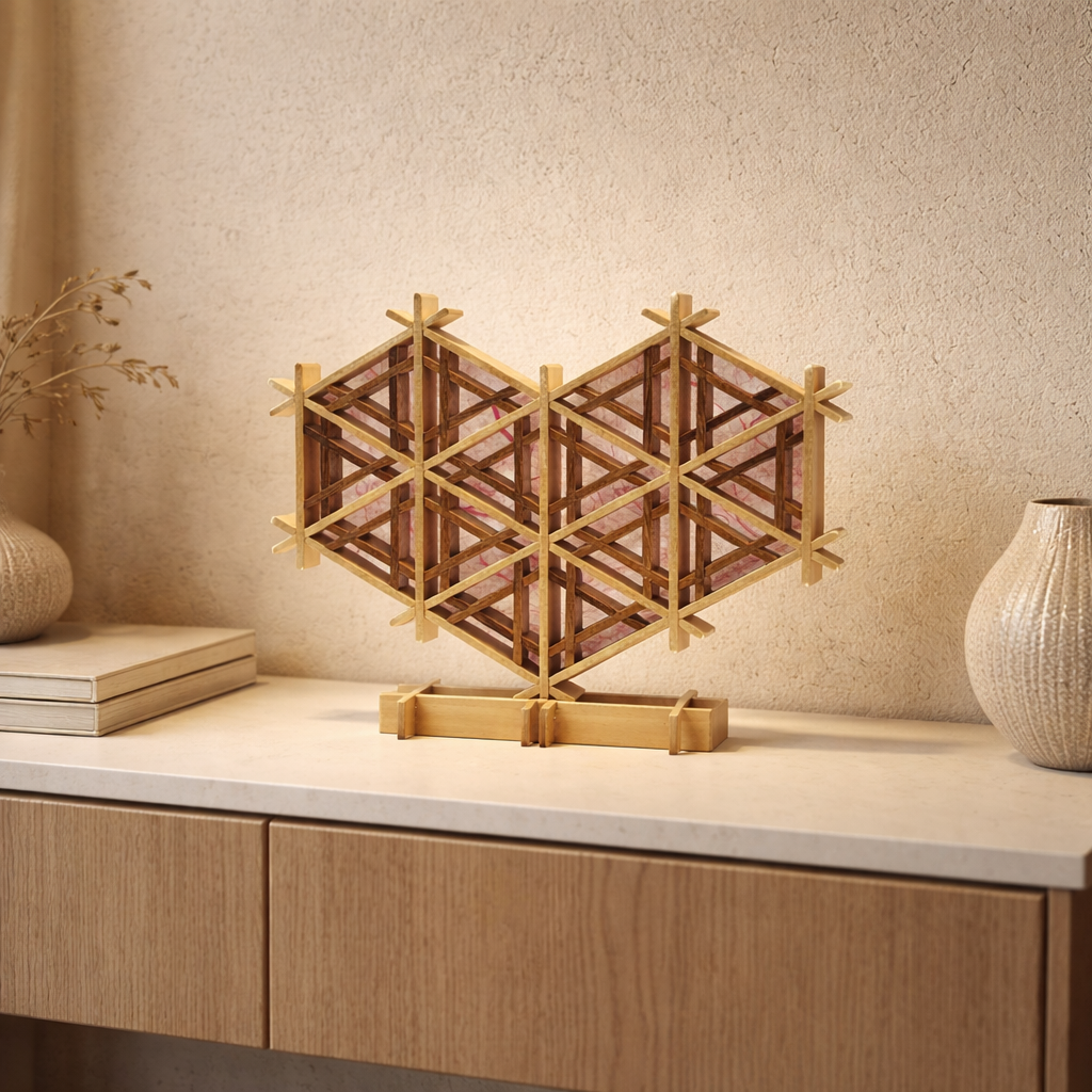 Cœur en kumiko KH2201