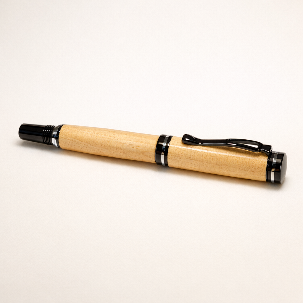Roller Albury en Tilleul avec finitions chrome et chrome noir