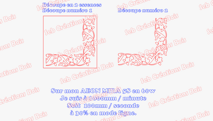 Marqueterie d'angle n°2
