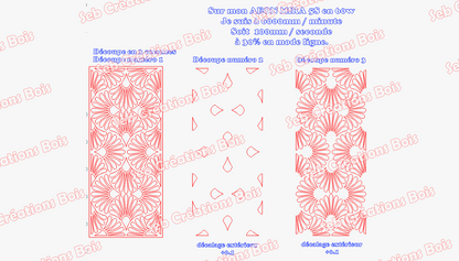 Marqueterie éventail n°1