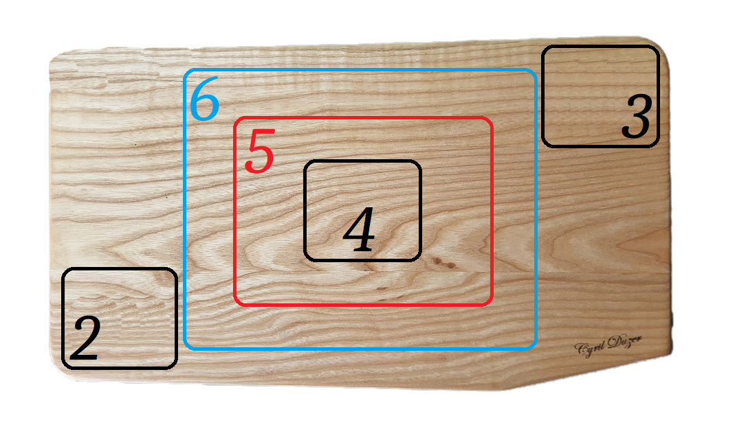 Plateau de présentation Frêne